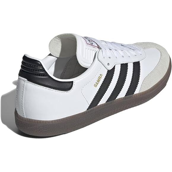 NWT Adidas Men Samba Indoor Soccer Shoe ,Cloud White/Black/Vivid Red-Sz 8.5 - Picture 4 of 6